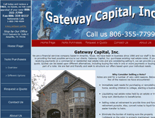 Tablet Screenshot of gatewaycapitalinc.com